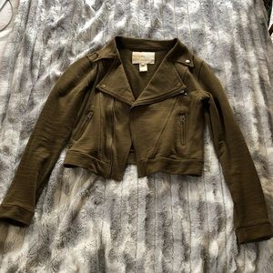 Urban Behavior Crop Moto Jacket